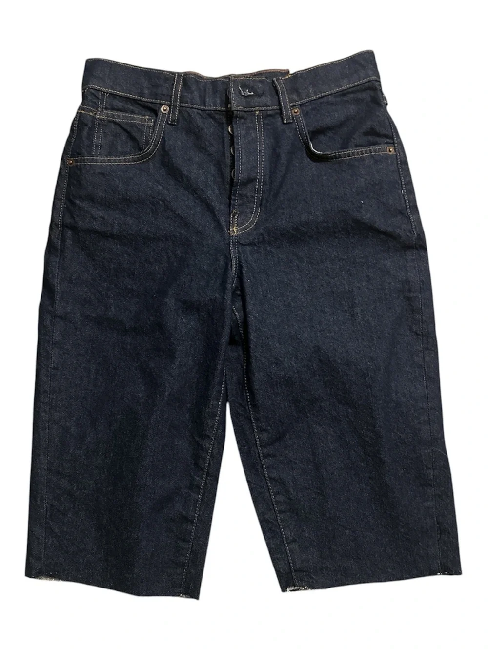NWT Free People We The Free Jam Session Relaxed Capri Jeans Size 25 Dark Wash